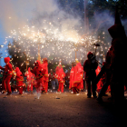 Imatge dels Diables petits durant la Festa Major del Morell anterior.