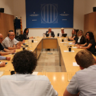 Plan|Plano general de la reunión del Consejo de Dirección de la Administración Territorial de la Generalitat en Tortosa. Imagen del 17 de julio de 2019