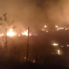 Imatge de l'incendi d'Alforja.