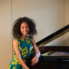 L'alumna de piano de l'Escola de Música de Cambrils Àstrid González.