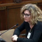 La jefa del Servei de Programació i Dinamització d'Activitats de la Generalitat, Rosa Maria Sans, declarando en el Supremo.