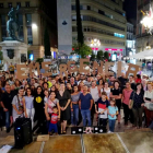 Imatge de la concentració a la plaça Prim.