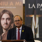 El presidente de la Generalitat, Quim Torra, durante su intervención en el acto de presentación de la temporada de Pasión 2019.