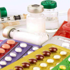 Imagen de archivo de diferentes anticonceptivos