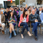 Carlos Carrizona, Débora García, Lorena Roldán, Jordi García i Carlos Sánchez, ahir al Baluard.