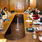 Imagen de la reunión bilateral entre la Generalitat y Unió de Pagesos.