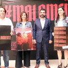 Presentació de la campanya #Malamente, amb el conseller Chakir El Homrani i la secretària d'Infància, Adolescència i Joventut, Georgina Oliva, el 23 de juliol del 2019.