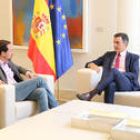 Imatge d'arxiu del president del govern electe, Pedro Sánchez, i el líder de Podemos, Pablo Iglesias.