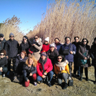 Fotografía de grupo durante la excursión a la Séquia Major.