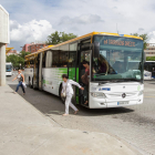 Una imagen de la activación de los buses Expreso.cat, en el 2015.