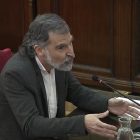 Jordi Cuixart declarando durante el juicio del 1-O.