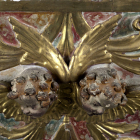 Imatge de l'estat del retaule Santa Anna de la Catedral de Tortosa abans de la restauració