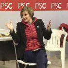 Imagen de archivo de Rocío León en un acto del PSC.