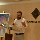 Pla americà del regidor de Cultura, Educació i Política Lingüística de l'Ajuntament de Reus, Daniel Recasens, durant la presentació del Festival COS 2019. Imatge del 30 de setembre del 2019