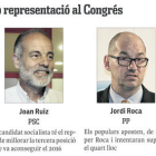 Candidats de Tarragona dels partits amb represnetació al Congrés.