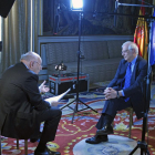 Imatge de l'entrevista a Josep Borrell al programa 'Conflict Zone'