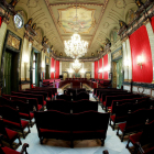 Imagen general de la sala de plenos del Tribunal Supremo donde se juzgará a los líderes independentistas.