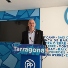 El candidato del PP por Tarragona, Jordi Roca, ayer, en la sede de los populares en la ciudad. DIARIO MÁS