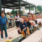 Els Nanos al Trenet del Parc Ferroviari de Misericòrdia, amb Jaume Casas al capdavant.