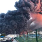 Plano general del incendio de una nave industrial en Montornès del Vallès el 11 de diciembre de 2019.