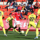 Valentín en una de les seves incursions a l'àrea rival durant el partit del passat diumenge contra el Villarreal B.