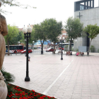Imagen de la plaza Constitución de Bonavista, con las lumbreras que serán sustituidas.