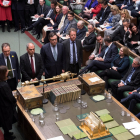La Cámara de los Comunes durante el anuncio del resultado de las votaciones sobre el Brexit el 13 de marzo del 2019.