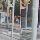 Imatges distribuïdes per la Guàrdia Urbana de Barcelona per intentar localitzar el ciclista.