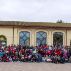 Imagen de grupo de los participantes a la caminata hasta Tarragona.