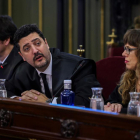 El abogado de Dolors Bassa, Mariano Vergés, durante la primera jornada del juicio del 1-O.