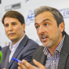 Francesc Pintado y Javier Escribano, en la rueda de prensa celebrada en la sede del AEHT.