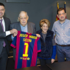 Josep Maria Bartomeu lo recibió en febrero del 2015.