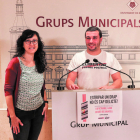 Los concejales de la CUP, Mònica Pàmies y Edgar Fernández, han valorado este martes la sentencia del TSJC.