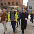 L'alcalde de Reus, Carles Pellicer, i el regidor d'Urbanisme, Marc Arza, han visitat les obres.