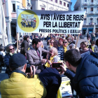 Roger Torrent participando en una de las vueltas de los Avis i Àvies de Reus per la Llibertat.