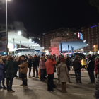 Imatge dels manifestants tallant l'Avinguda Roma