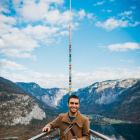 Marc Colilla en el mirador de Hallstatt, en Austria.