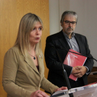 La presidenta de la Diputació de Tarragona, Noemí Llauradó, i el vicepresident, Quim Nin, presenten els pressupostos del 2020