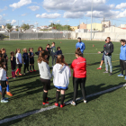 Una veintena de chicas participaron en el entrenamiento que tuvo lugar ayer tarde en las instalaciones del Districte V de Reus.