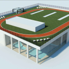 Imagen de la recreación de las nuevas instalaciones deportivas.