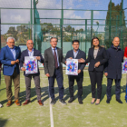 Els assistents a la presentació del campionat, a les instal·lacions del Club Tennis Tarragona.