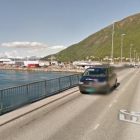 Puente de acceso a Narvik, Noruega.