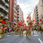 Imagen de la comparsa Sinhus Sport, ganadora al concurso del Carnaval de 2019, durante el desfile celebrado el pasado mes de marzo.
