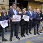 Imagen del acto hecho a la delegación del Govern en Tarragona.