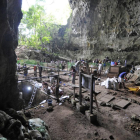 Excavacions a la cova de Callao, a Filipines. MNHN
