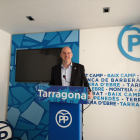 El candidato del PP por Tarragona, Jordi Roca, ayer, en la sede de los populares en la ciudad.