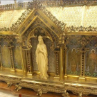 Relicari de santa Bernardeta que se podrá visitar el próximo mes de octubre en la Catedral y en iglesias.