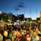 Los participantes en la Marxa per la Llibertat se han concentrado en el Passeig de les Palmeres.