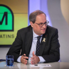 El presidente del Govern, Quim Torra, durante la entrevista a 'Els Matins' de TV3 este 5 de junio.