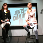 Las números 2 y 3 de JxCat a la lista del Congreso, Laura Borràs (izquierda) y Míriam Nogueras (derecha).